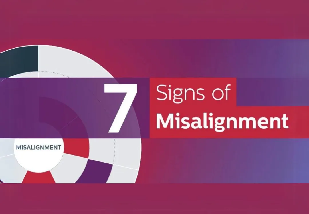 7 signs of misalignment graphic